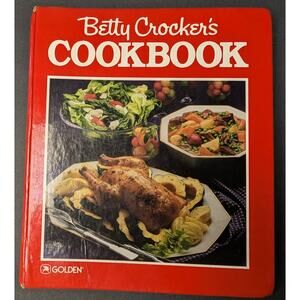 Vtg Betty Crocker's Cookbook New and Revised Binder 1987 2nd Printing Hardcover